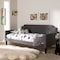 Baxton Studio Packer Modern Grey Upholstered Twin Size Sofa Daybed 150-9008 - alternate 4